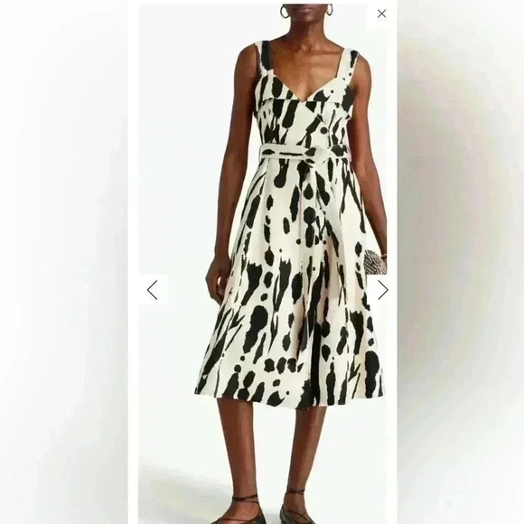 Stine Goya Gina Abstract Print Organic Cotton Dress - Picture 1 of 7